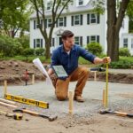Using a concrete slab calculator for precise material and cost estimation before pouring a commercial project in Boston, MA by Boston Concrete Work