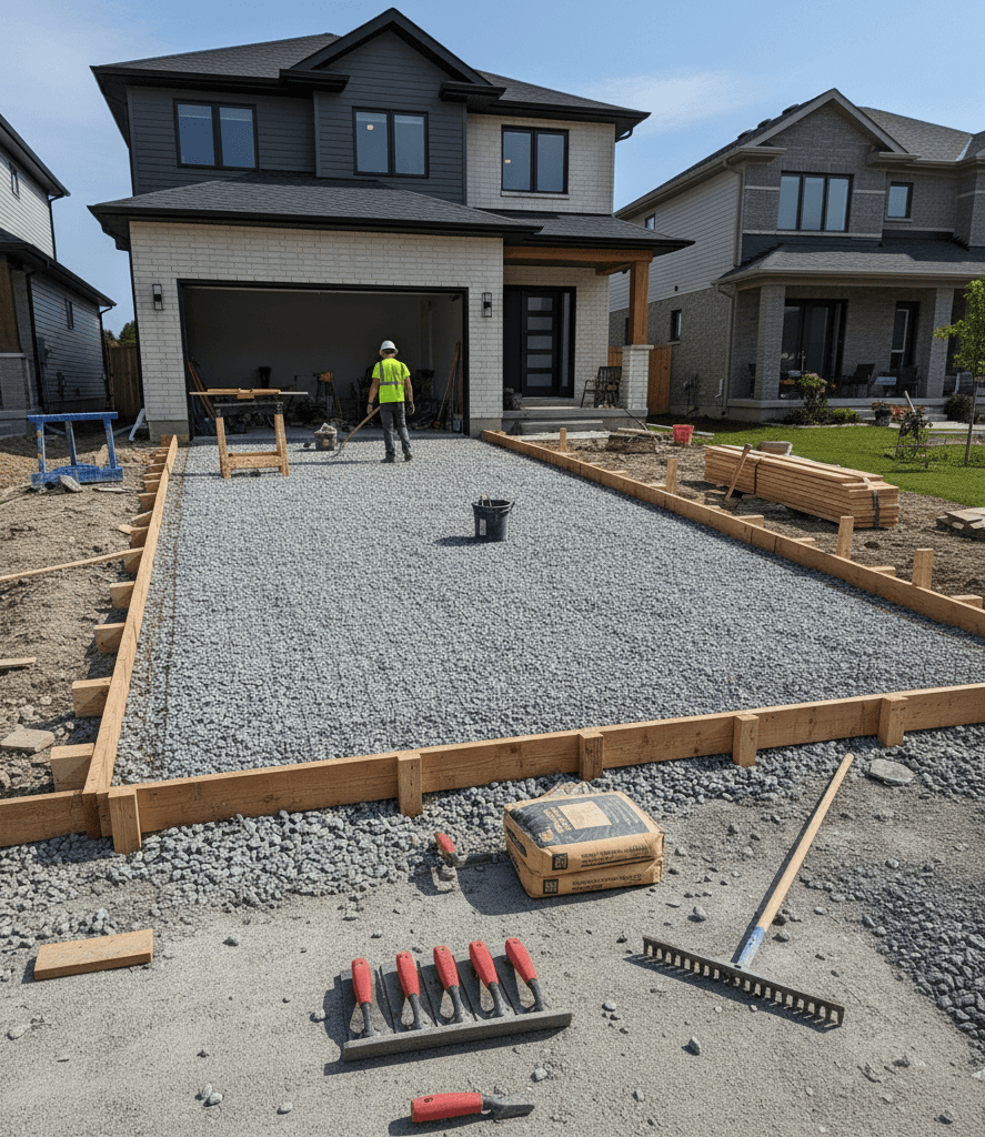 concrete driveways cambridge ma