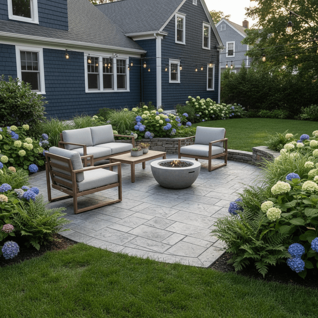 stamped concrete patio cambridge ma